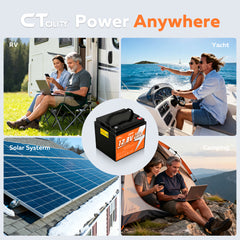 CTOLITY CT050-12 12.8V 50Ah 640Wh LiFePO4 Battery