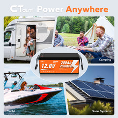 CTOLITY CT200-12 12.8V 200Ah 2560Wh LiFePO4 Battery