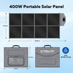 CTOLITY SP400 400W Foldable Solar Panel