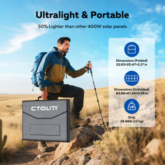 CTOLITY SP400 400W Foldable Solar Panel