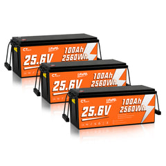 CTOLITY  CT100-25 25.6V 100Ah 2560Wh LiFePO4 Battery