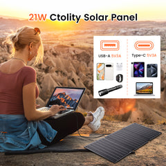 CTOLITY SPC21 21W Portable Solar Panel