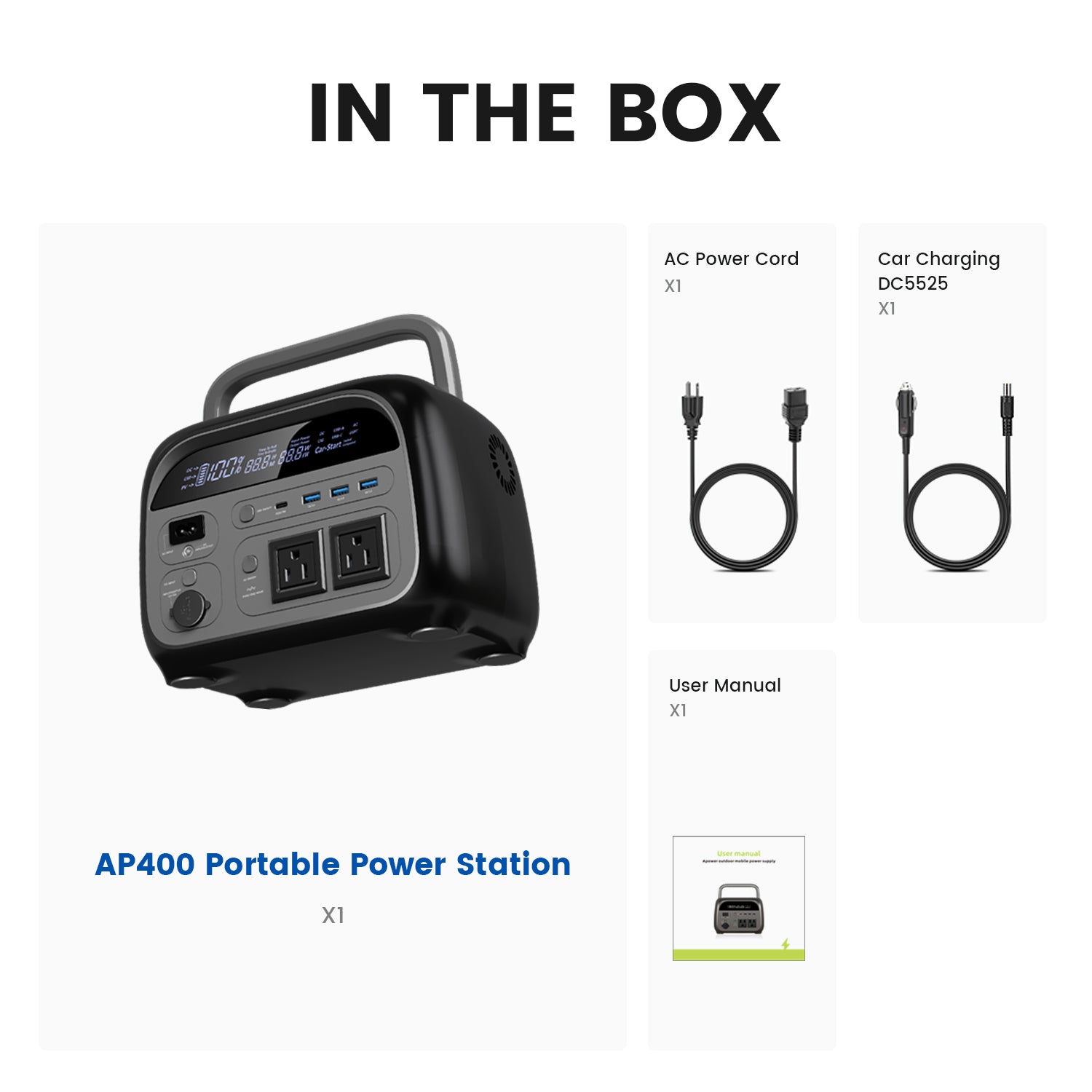 CTOLITY AP400 Portable Power Station 345Wh LiFePO₄ Battery