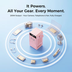 CTOLITY AP200 Portable Power Bank 192Wh 200W LiFePO4 Battery 3000+ Cycle