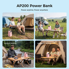 CTOLITY AP200 Portable Power Bank 192Wh 200W LiFePO4 Battery 3000+ Cycle