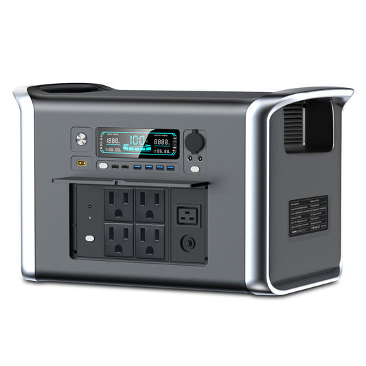 CTOLITY AP2000 Portable Power Station – 2048 Wh LiFePO₄, 2400 W Pure Sine Wave (2000 W Continuous), 2‑Hour Fast Charge