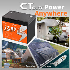 CTOLITY CT100-12 12.8V 100Ah 1280Wh LiFePO4 Battery