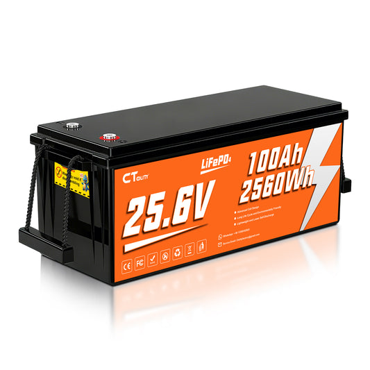 CTOLITY  CT100-25 25.6V 100Ah 2560Wh LiFePO4 Battery