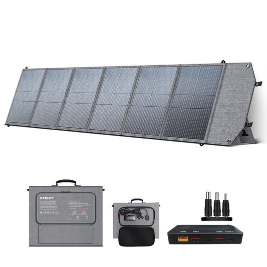 CTOLITY SP200 200W Foldable Solar Panel – Portable & High-Efficiency