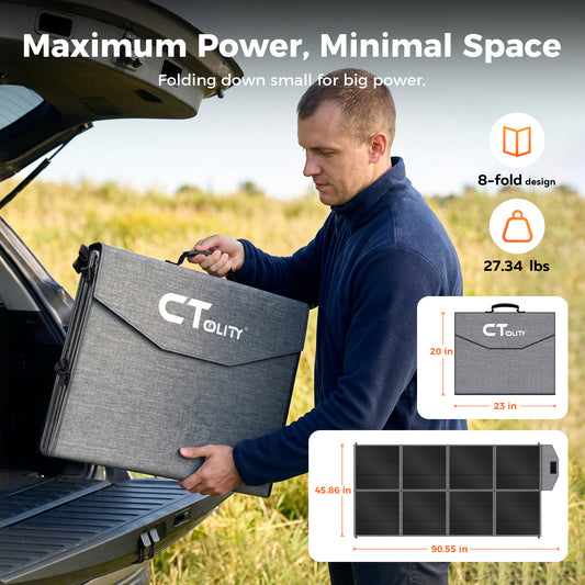 CTOLITY SP400 400W Foldable Solar Panel