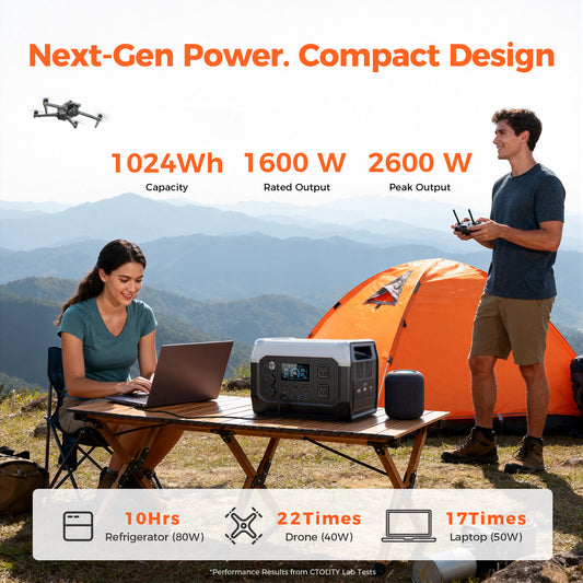 CTOLITY XP1000 1024Wh Portable Power Station